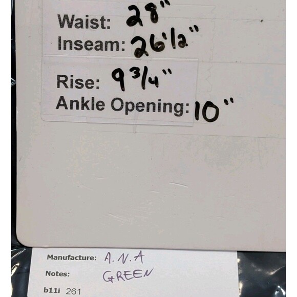 a.n.a Women's High-Rise Ankle Skinny Jeans Green Size 2 - Picture 10 of 10